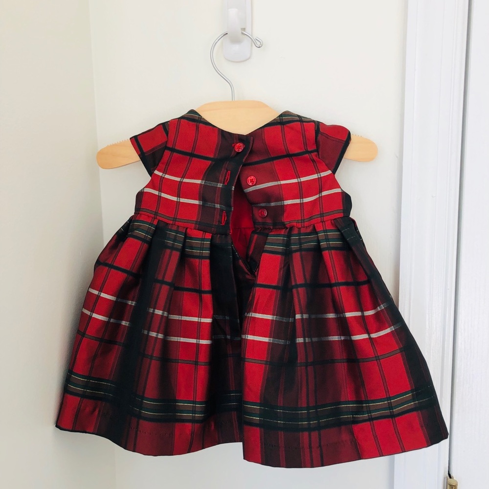 Pippa & Julie Red Plaid Holiday Christmas Dress - Picture 3 of 4